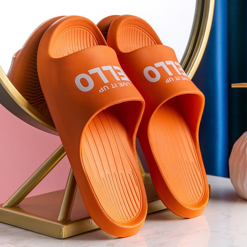 Home Slippers Couple Indoor Non Slip Soft Bottom Sandals And Slippers