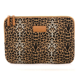Leopard canvas notebook liner bag