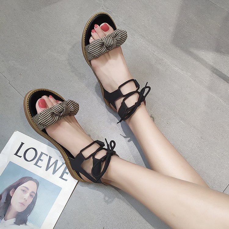 Cute fashion bow tie women sandals