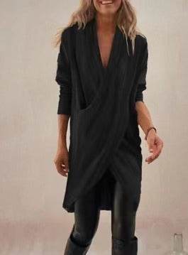 Cross Design Black Dress