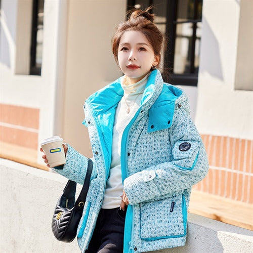 Short Winter Down Jacket Women's Small Thickened