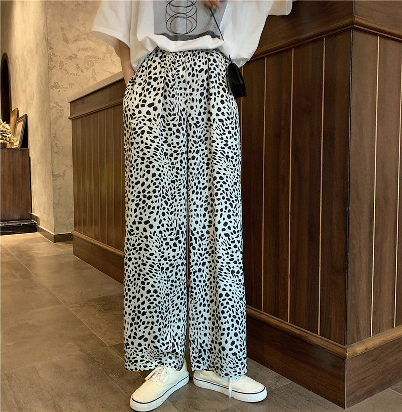 Women's Loose Leopard Print Casual Pants