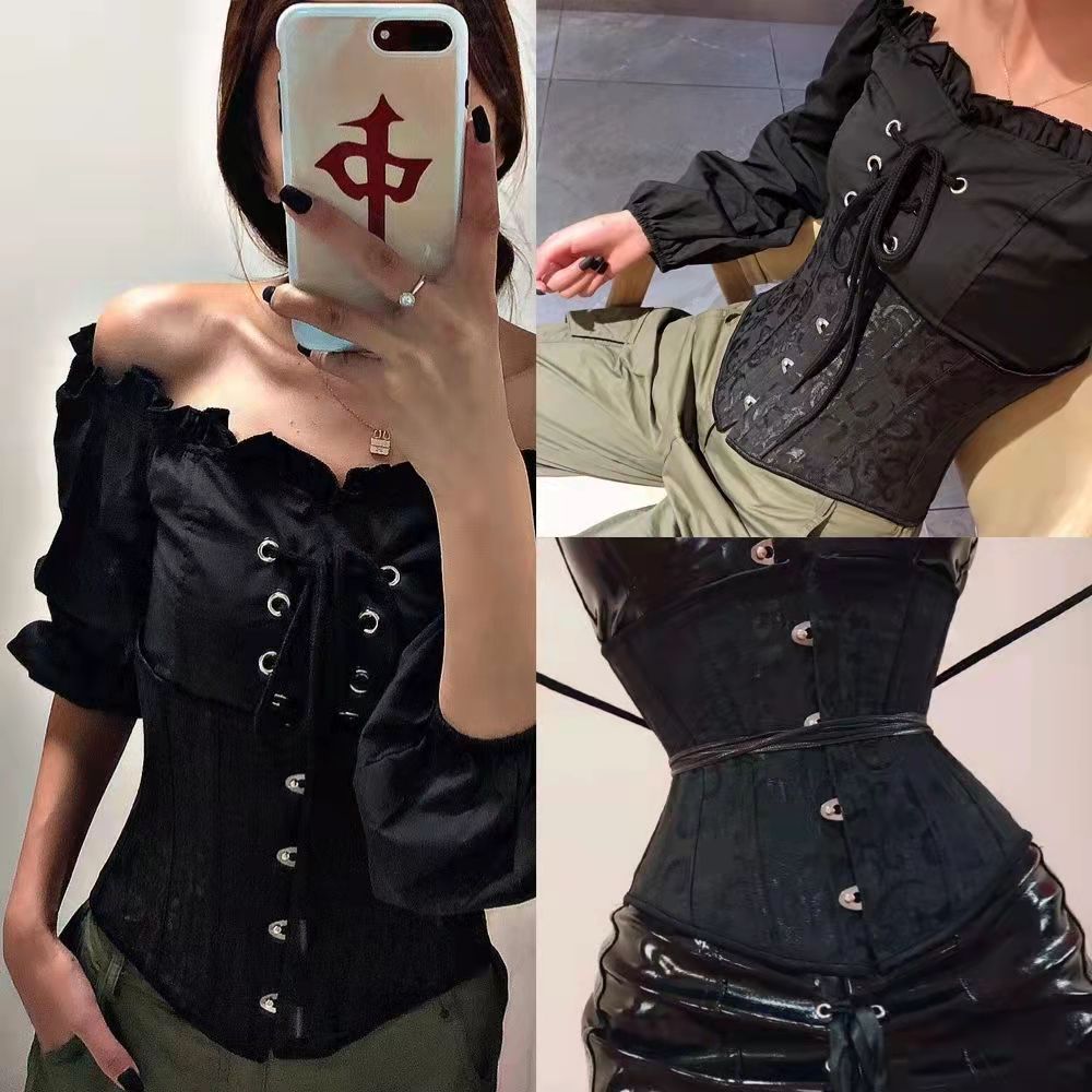 Jacquard Waist-tight Vest Waist Seal Waist Shaping Belt Corset