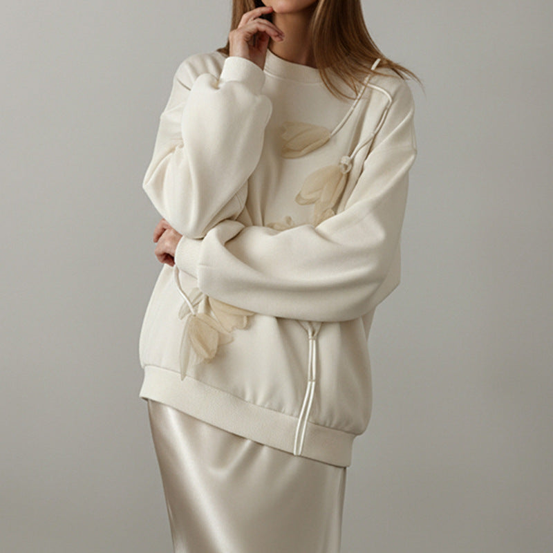 Stylish And Minimalist Long Sleeve Hoodie For Women