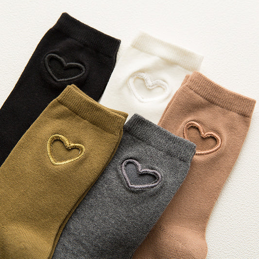 College style trend love hollowed out fashion socks