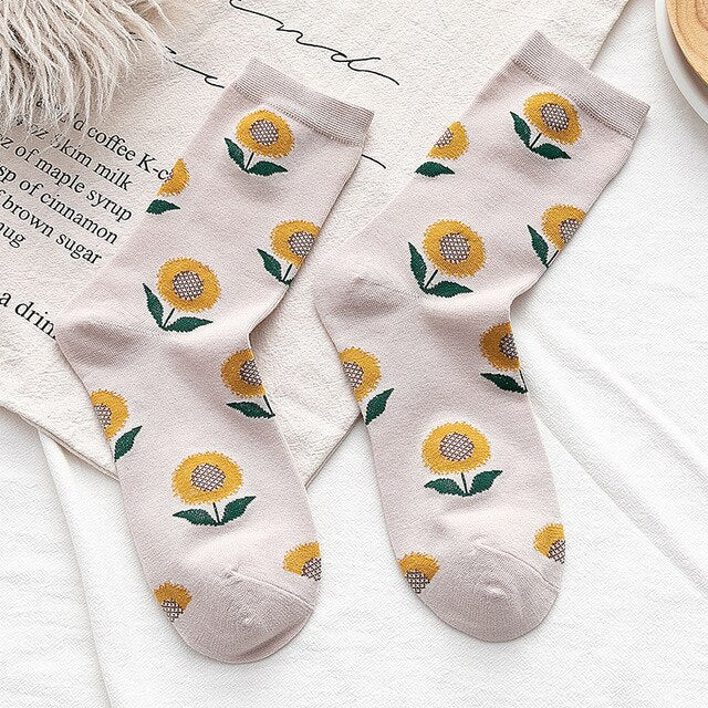 Single needle tube socks