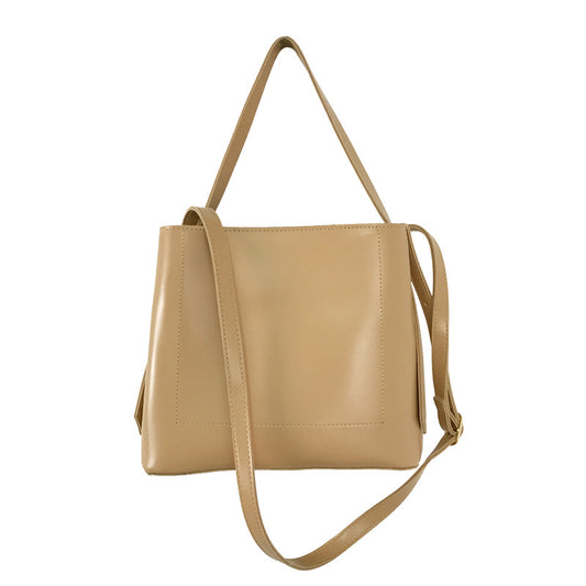 PU Leather Large Capacity Single Shoulder Slant Span Square Bag