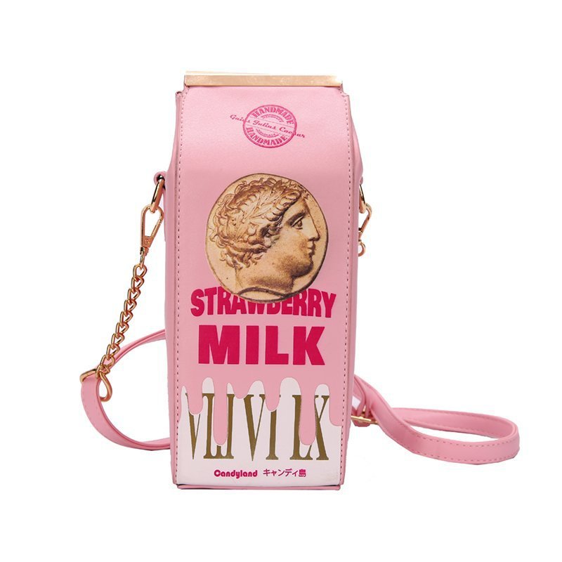 Funny personality milk box bag