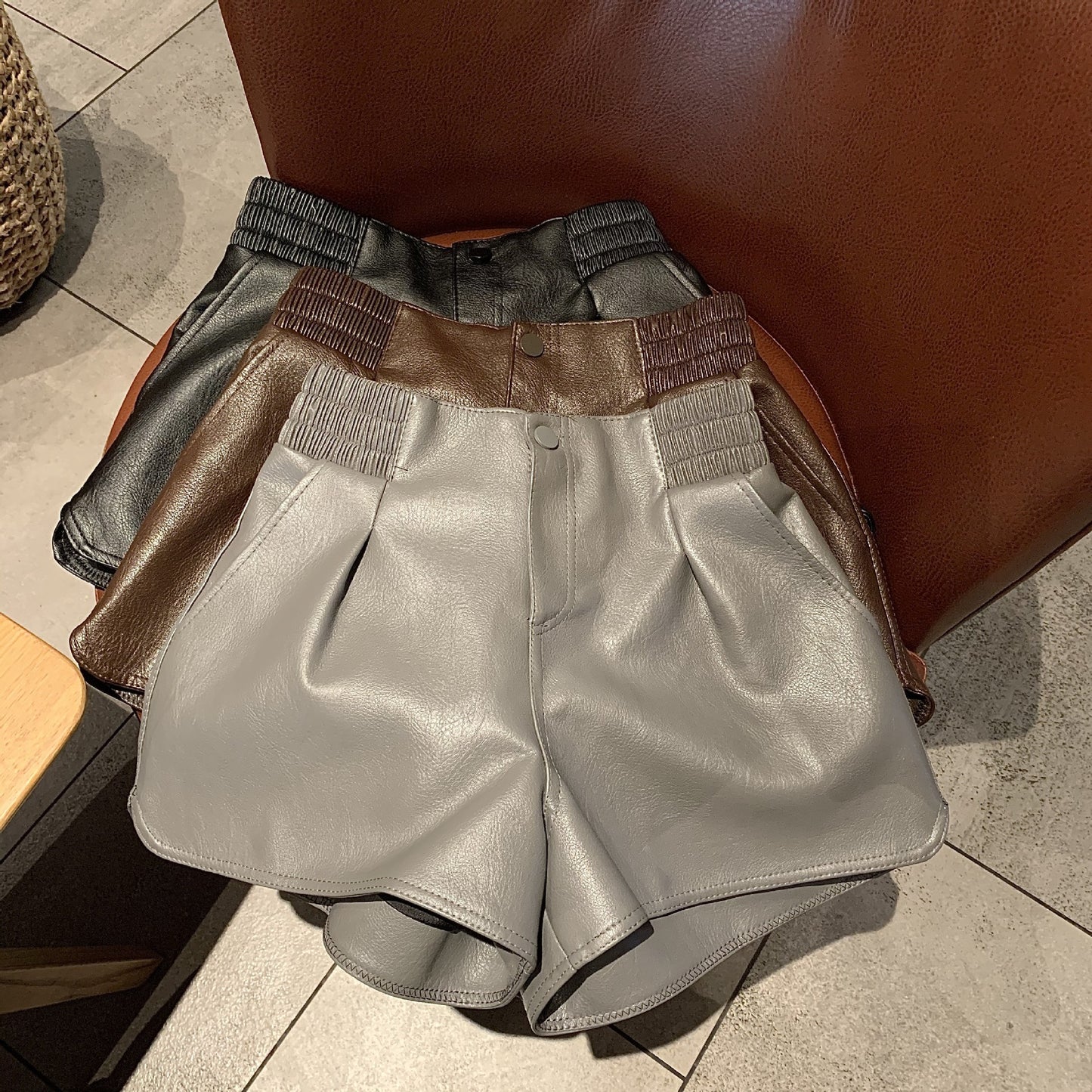 Outer Wear Pu Leather Hot Girl Boots Pants