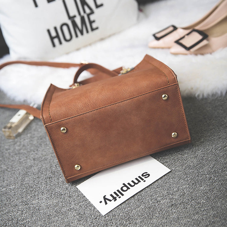 Factory wholesale hair ball bag handbag shoulder bag simple small scrub bag retro shoulder bag girls cross