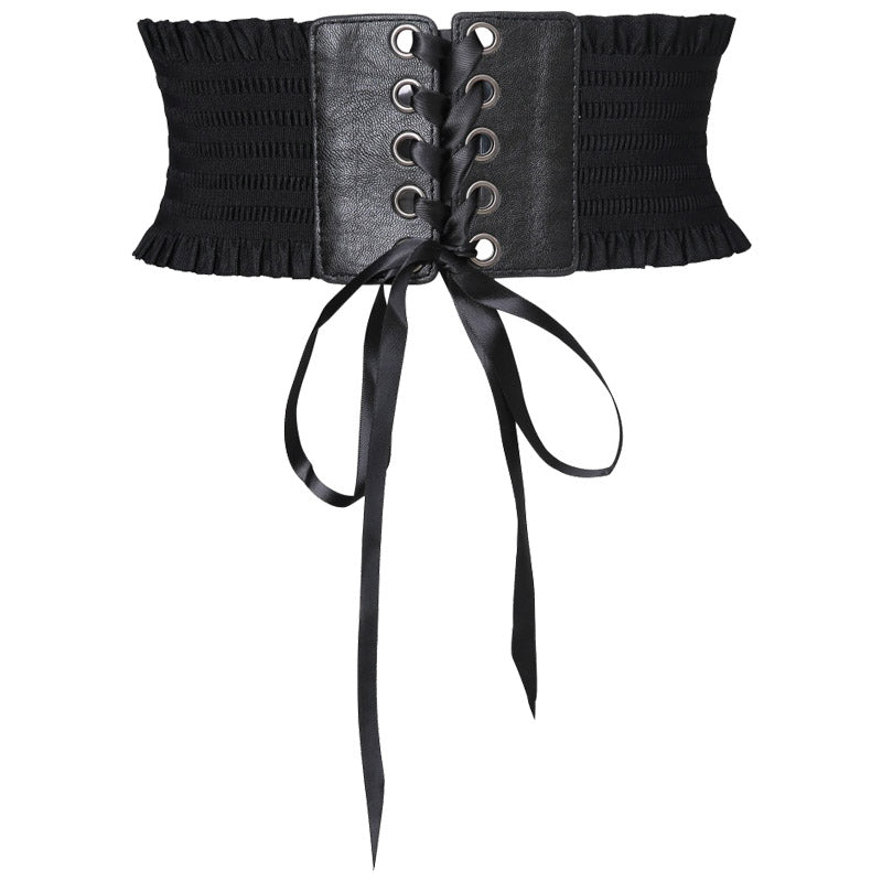 Women's retro lace girdle