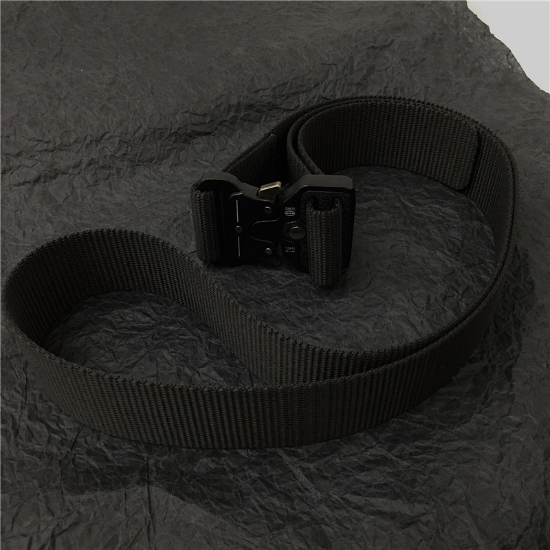 Functional wind tactical buckle nylon belt
