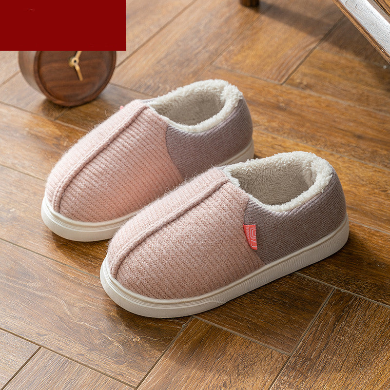 Women's Bag Heel Home Indoor Anti-Slip Cotton Slippers