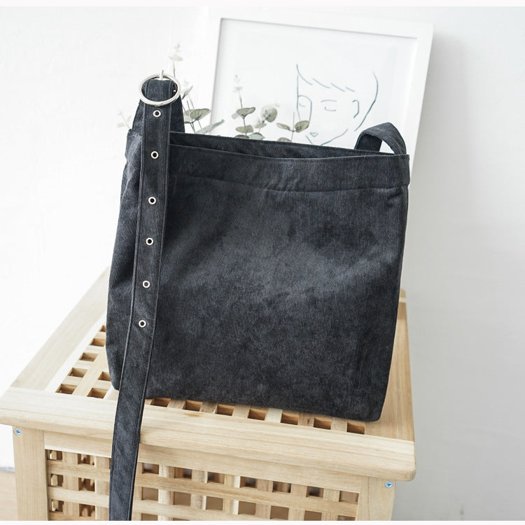 Corduroy canvas bag