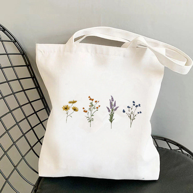 Printed Canvas Personalized One Shoulder Women's Fashionable Handbag