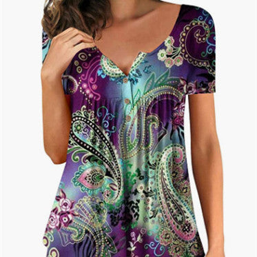 Women's Printed 3D Summer T-shirt