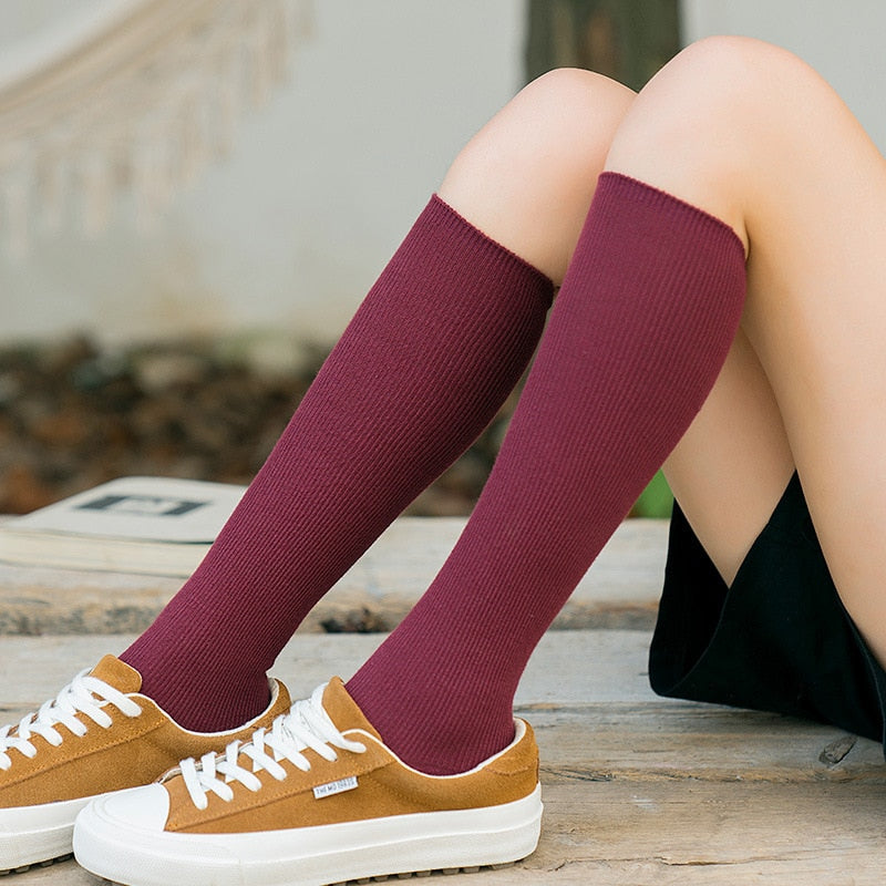 South Korea Japanese jk middle tube knee-length street half-high tube ins trendy socks