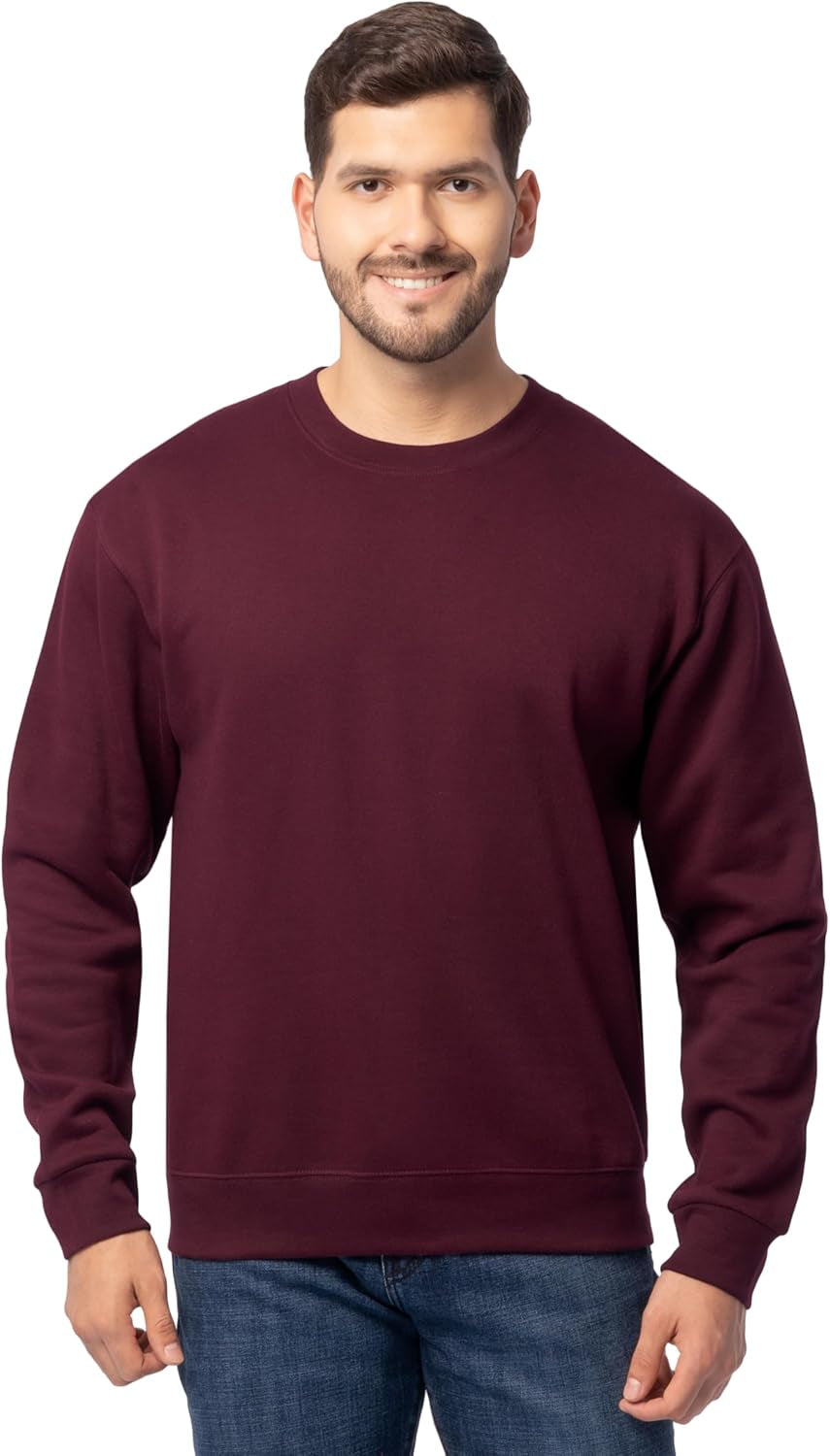 Men'S Eversoft Fleece Crewneck Sweatshirts, Moisture Wicking & Breathable, Sizes S-4X