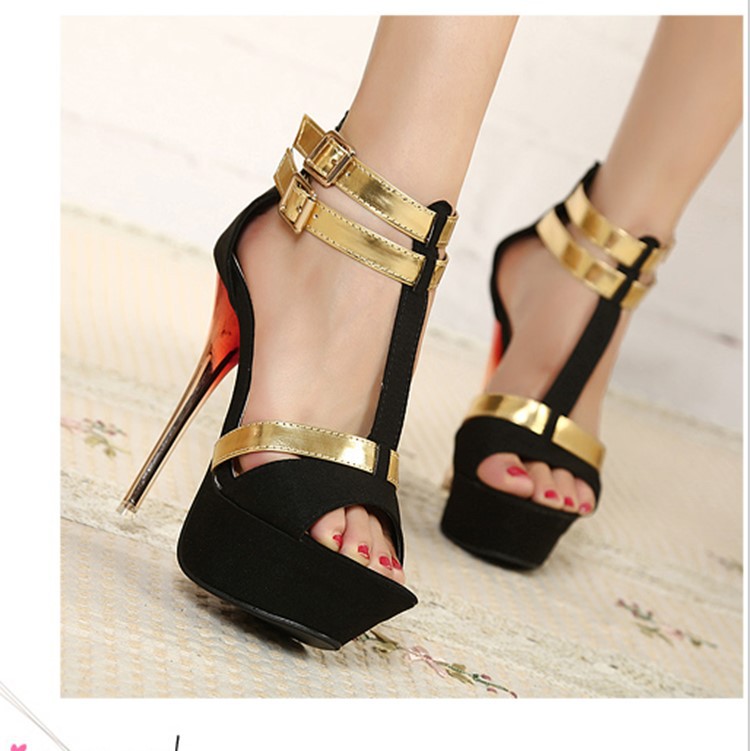 Women's platform high heel sandals