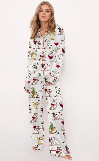 Polyester Digital Printed Pajama Set