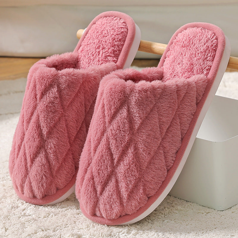 Men's Warm And Waterproof Plush Confinement Slippers