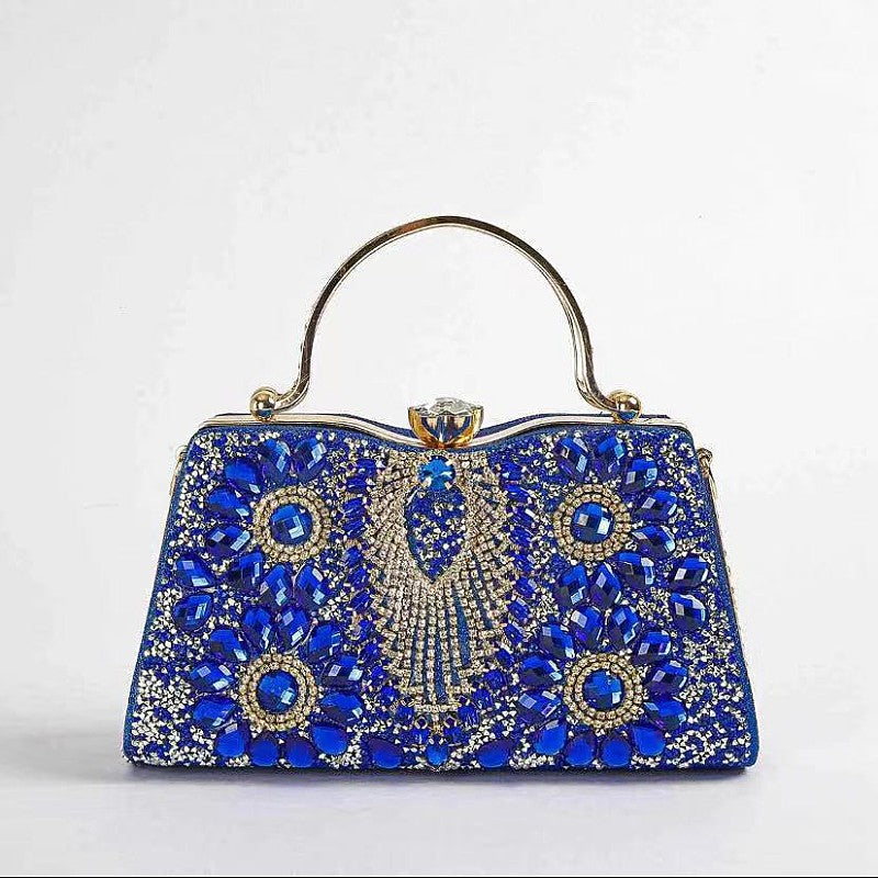 Women's Shiny Banquet Clutch Horizontal Square