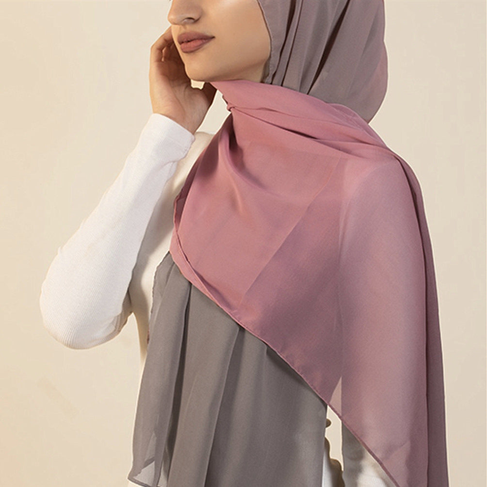 Pearl dyed Chiffon Scarf