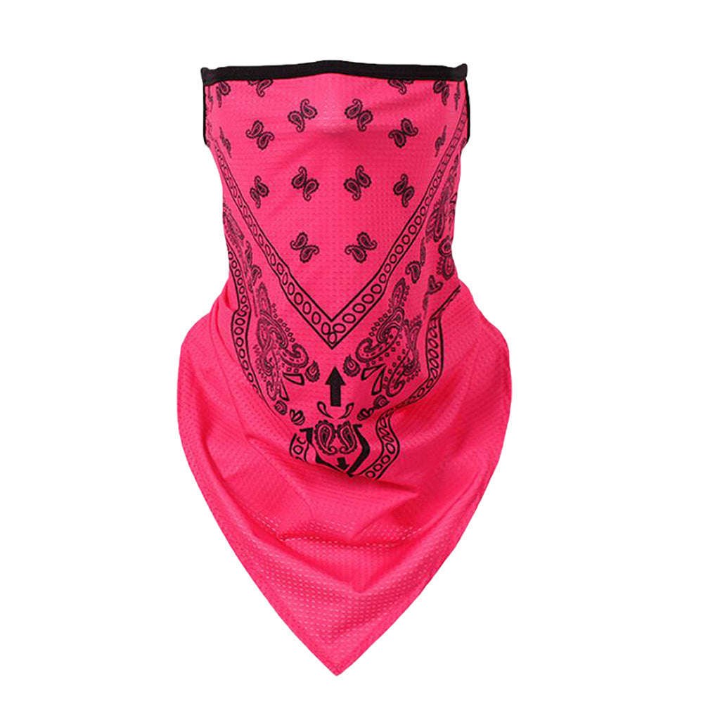 Windproof sunscreen triangle towel