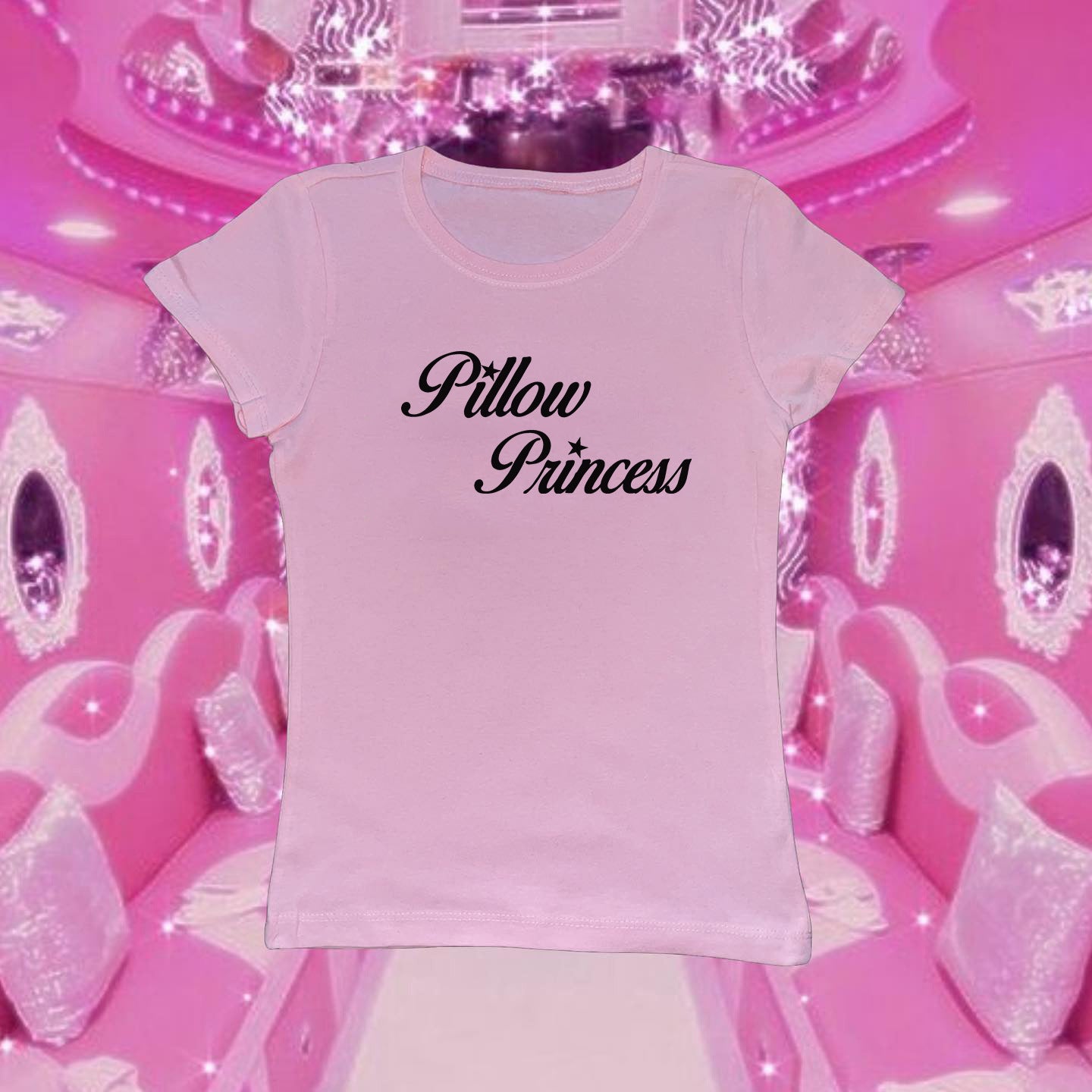 Punk Letter Print Cute Cropped Women's Short Sleeve