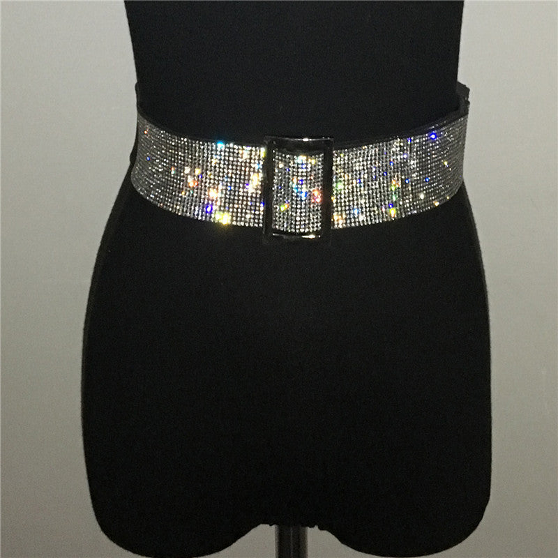 Ladies girdle fashion shiny belt waist chain