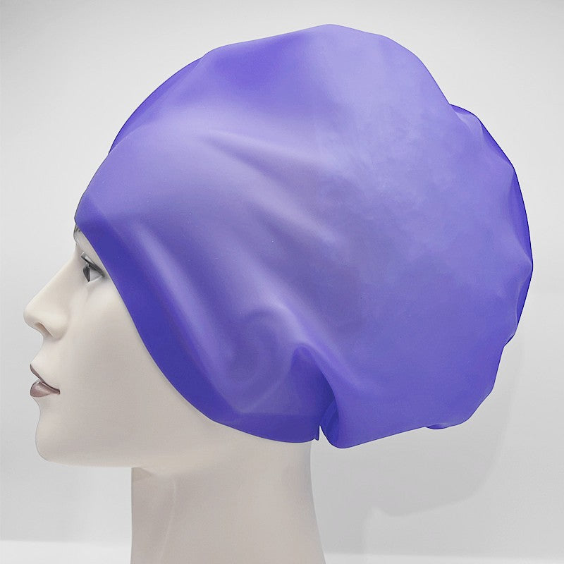 Waterproof Not Squeezing Head Extra Large Silicone Ear-protecting Swimming Cap