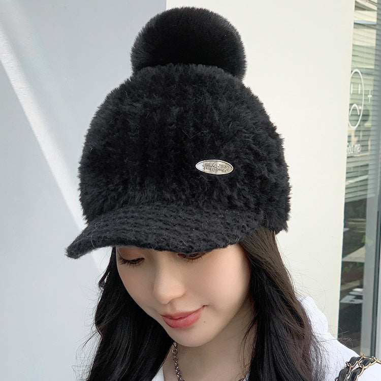 Autumn Winter Berber Fleece Warm Peaked Cap