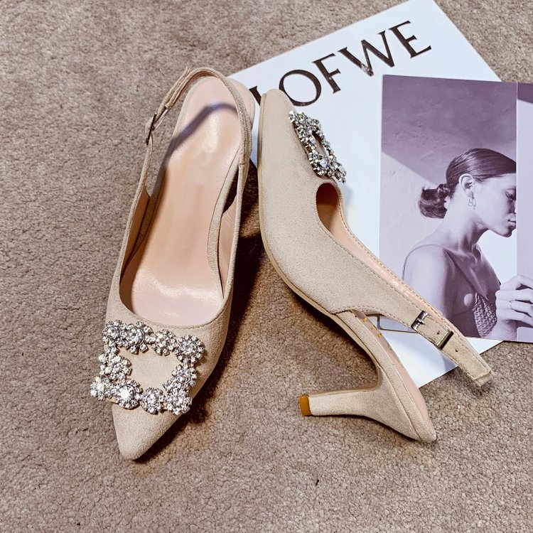 New Korean high-heeled shoes with pointed toes