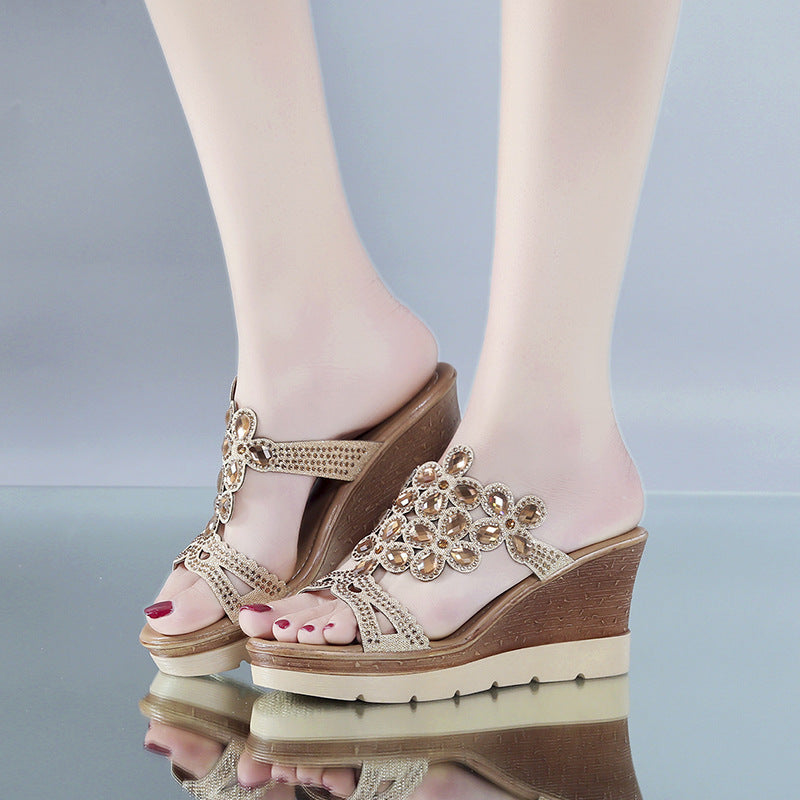 Openwork Sandals with Sponge Bottom