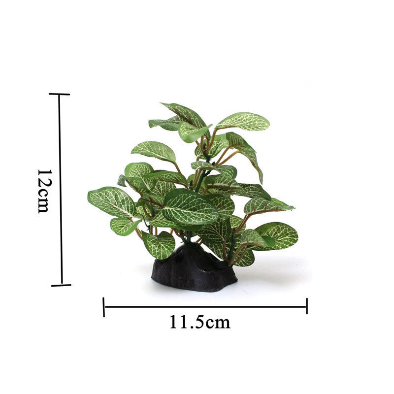 Grass and wood decoration simulation plant