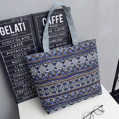 Korean Mori women's art canvas bag