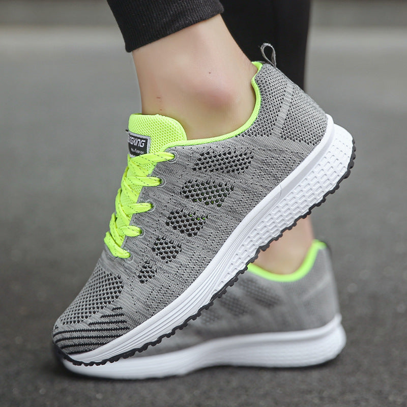 Sorte Hvide Sneakers Til Kvinder Med Snøre Løbesko Gåsko