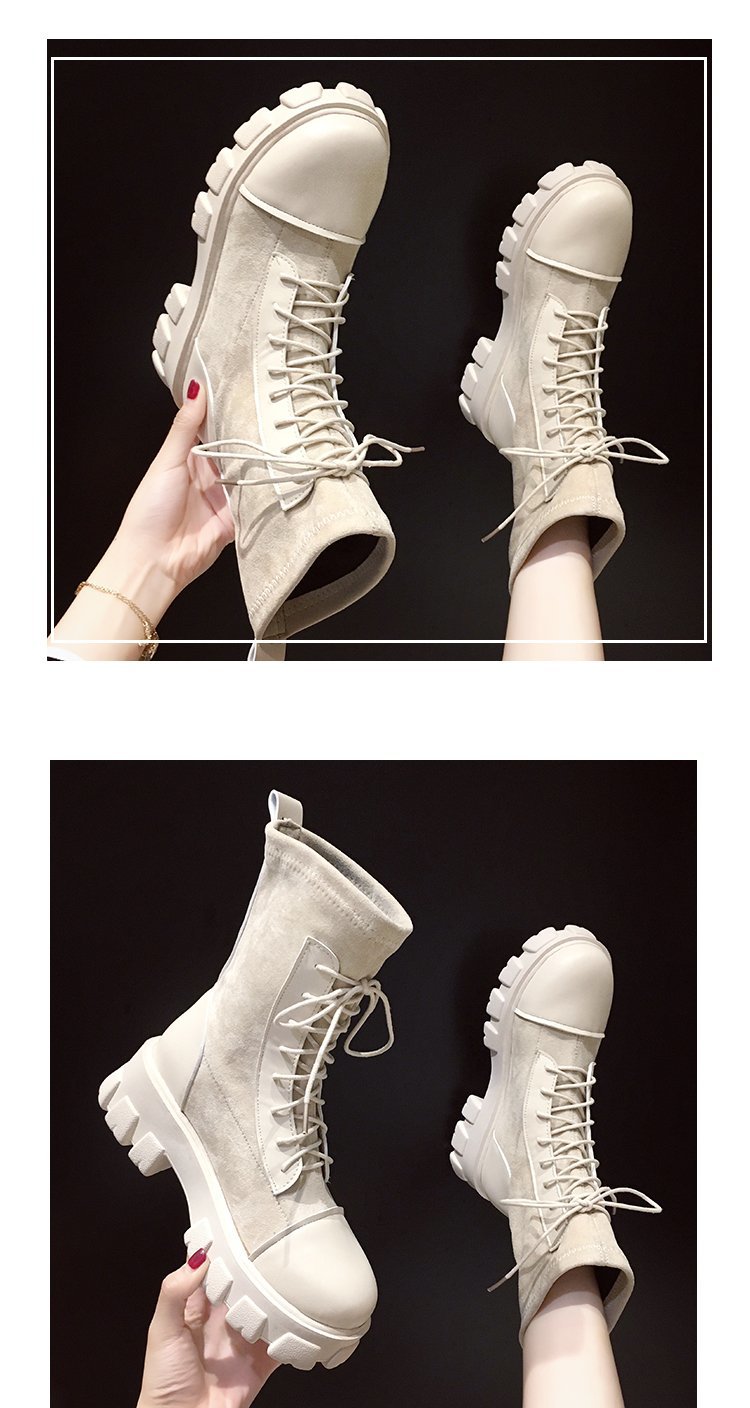 New Thick-soled Increased Short Spring and Autumn Martin Boots