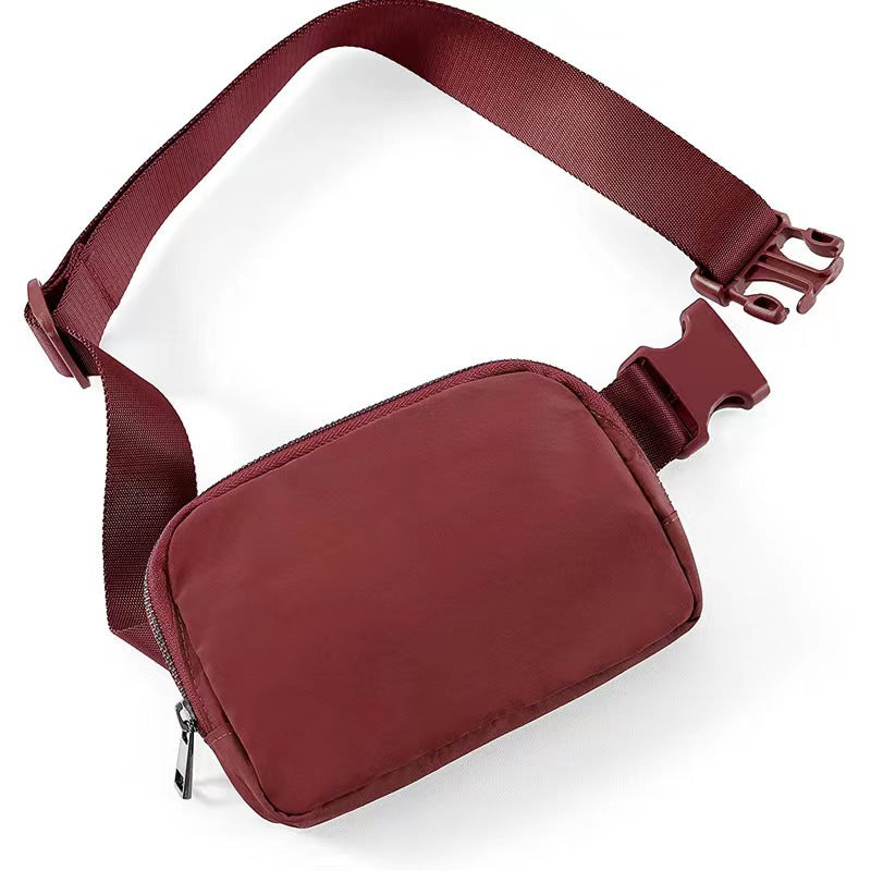 Outdoor Fashionable And Versatile Zipper Sports Waist Bag