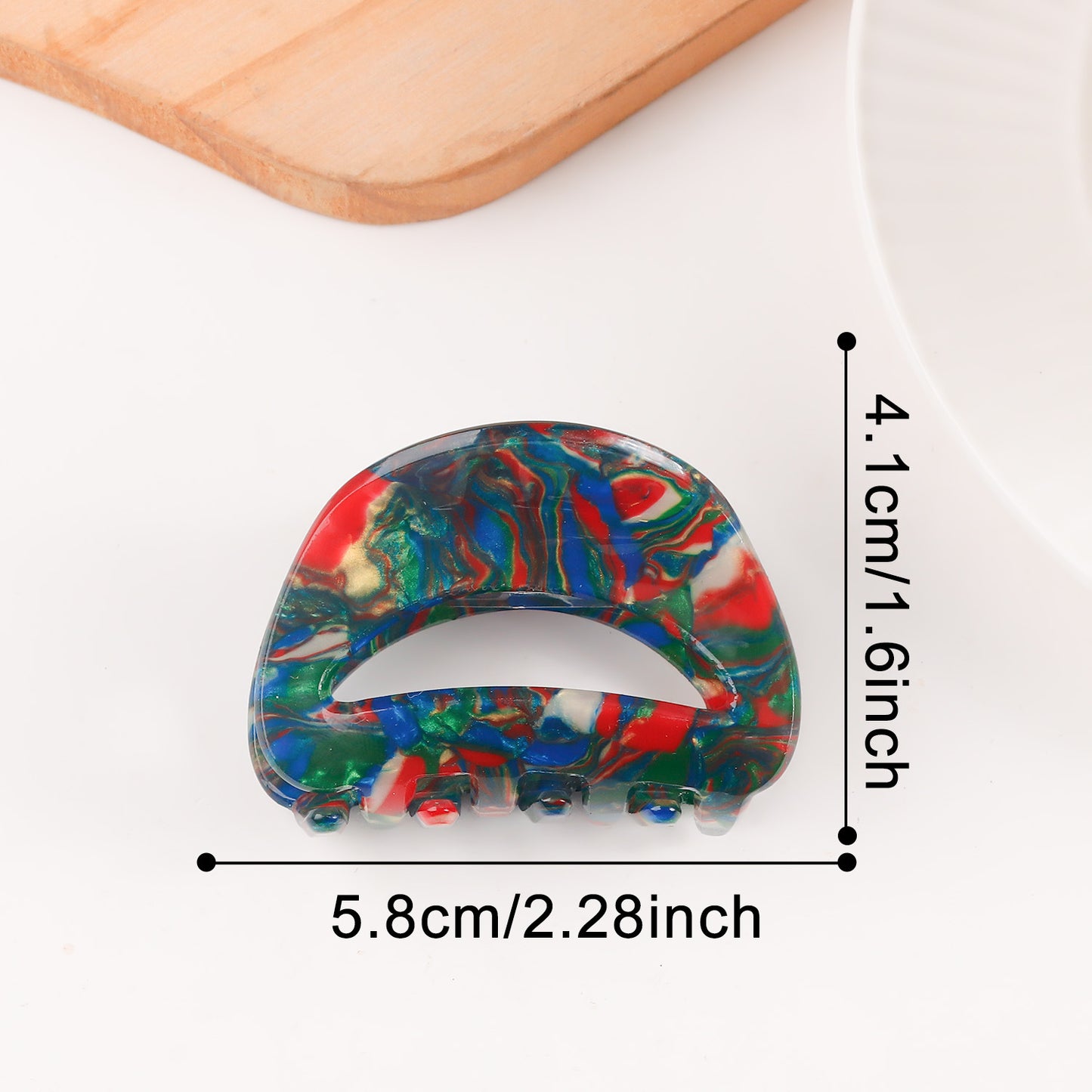 Retro Gradient Simple Hair Clip Shark Clip