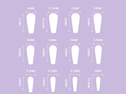Women's Ice Transparent Wear Nail Art Patch Removable