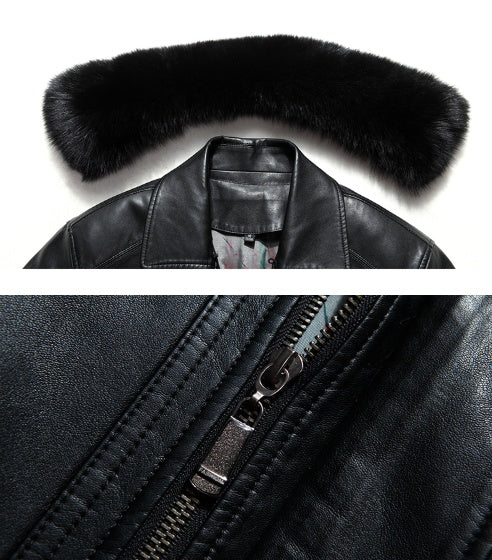 Men's Middle-aged And Old-age Knickers With Medium And Long Fur