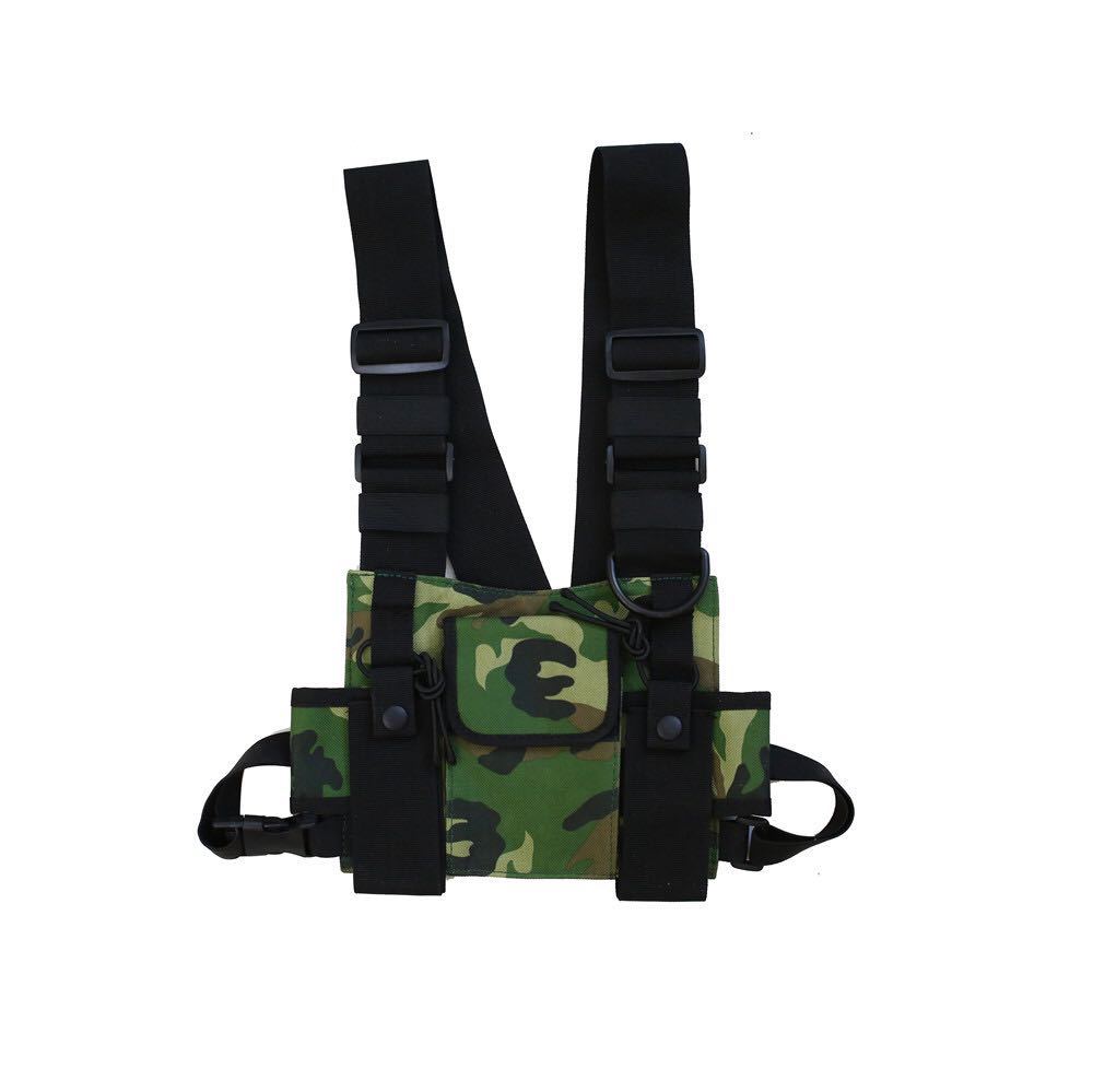 Hip Hop Tactical Vest Tide Brand Tooling Vest Backpack