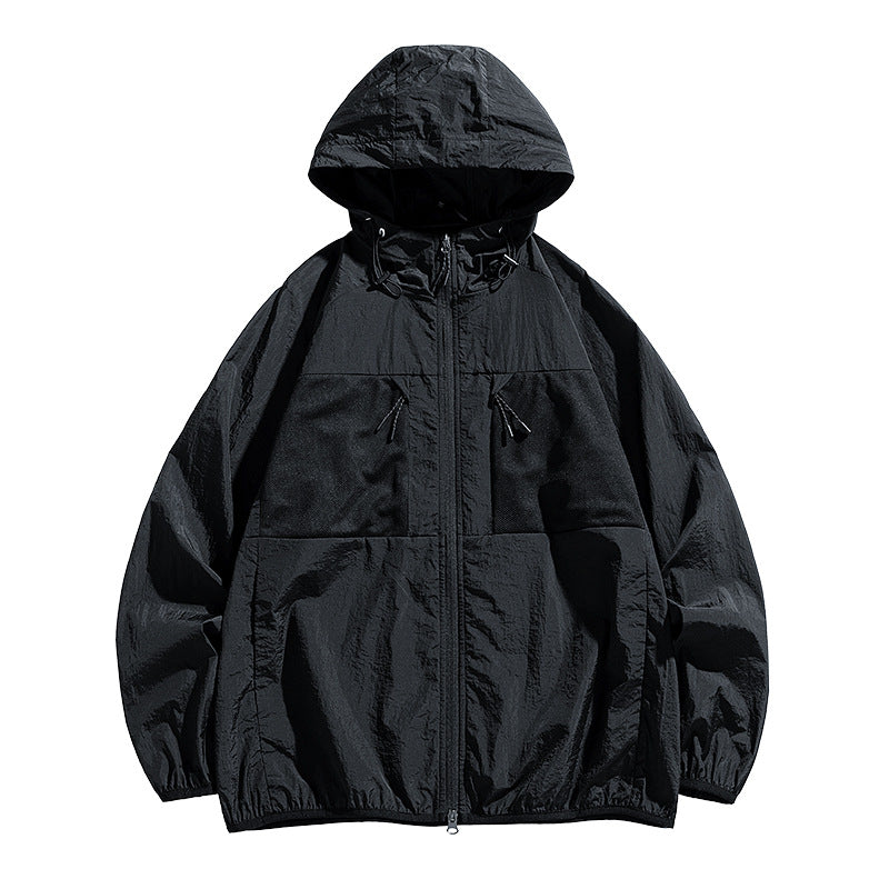 Hooded Multi-pocket Thin Personality Sun-protective Clothing Quick-dry Casual