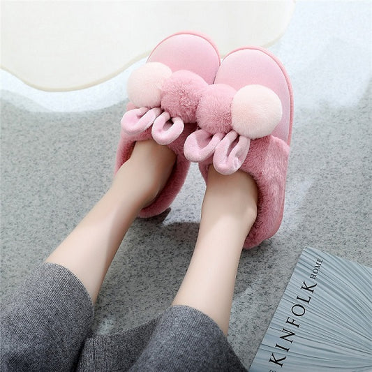 Warm And Velvet Couple Women's Winter Non-Slip Plush Shoes