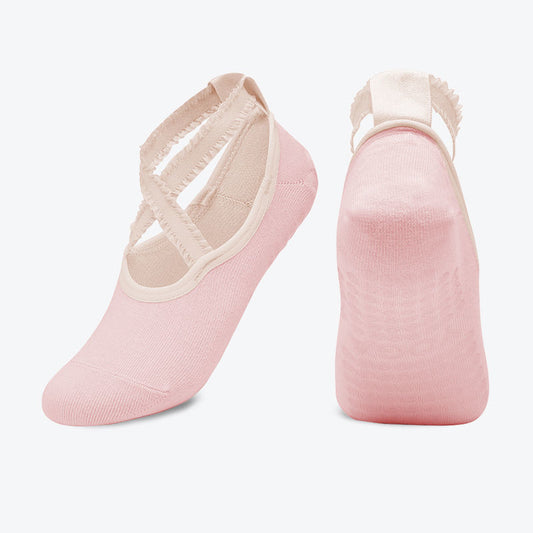 Non-slip female silicone beginner fitness floor socks