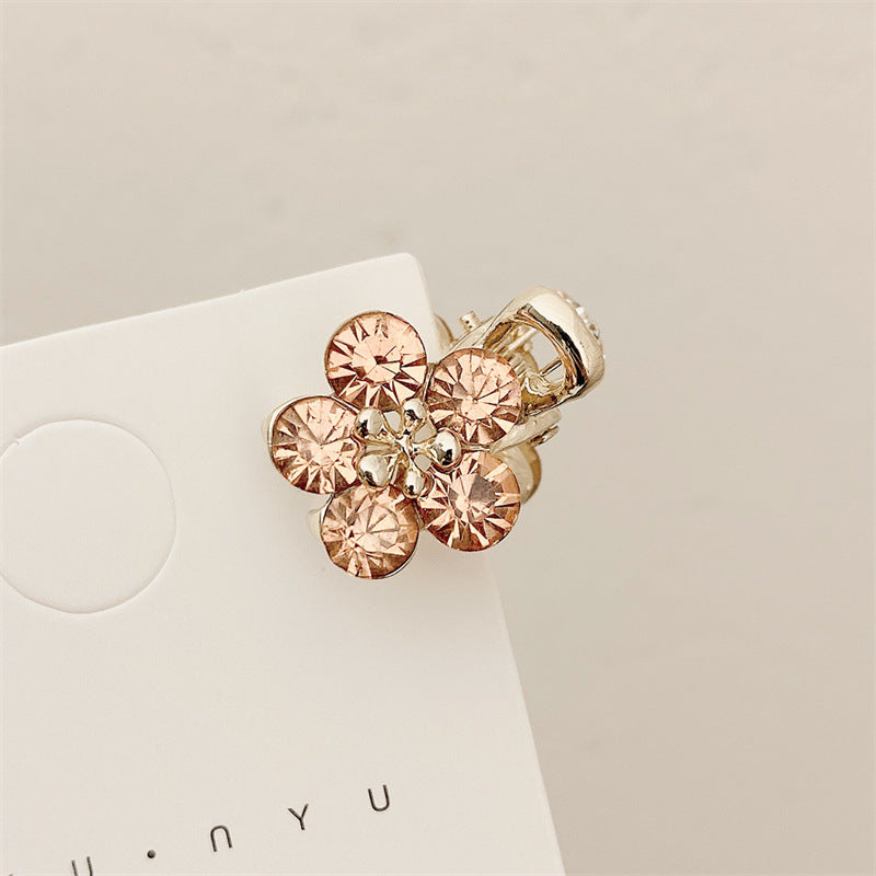 Small Bangs Grip New Crystal Flower Temperament