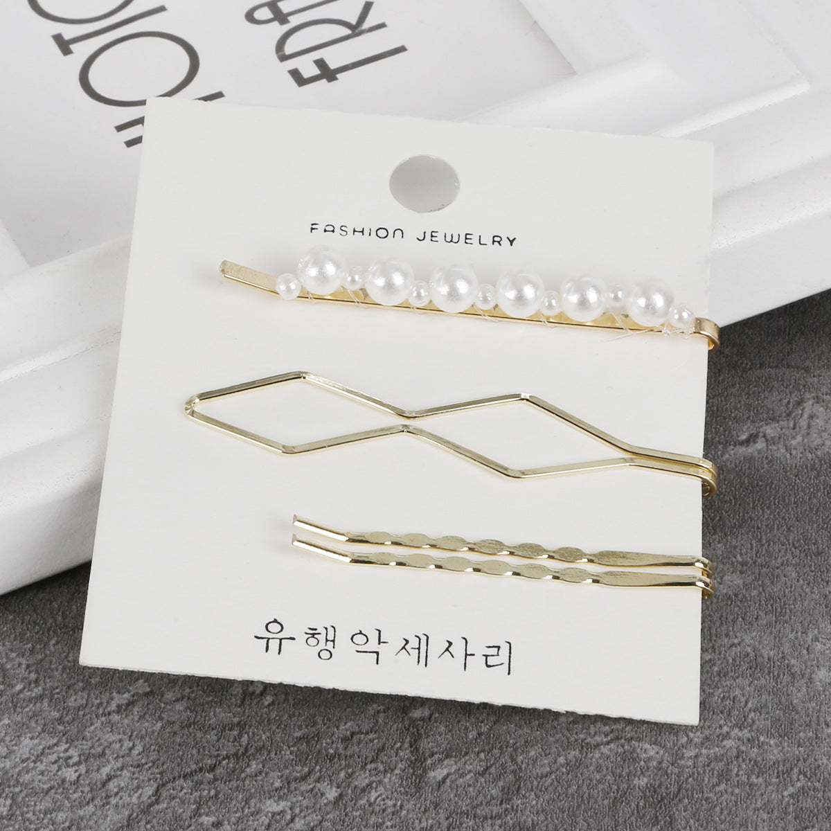 Minimalist sweet wind plating bangs clip