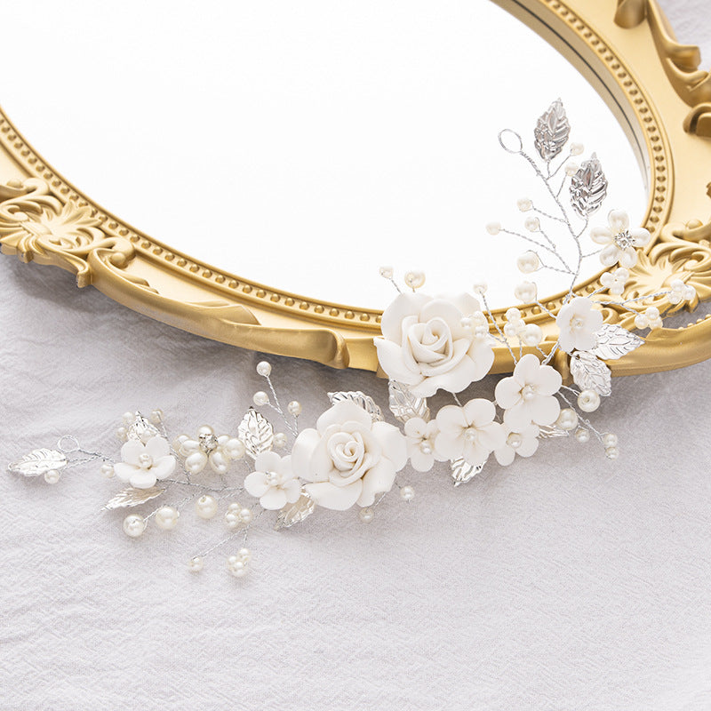Ladies' Wedding Flower Vine Pearl Hair Band