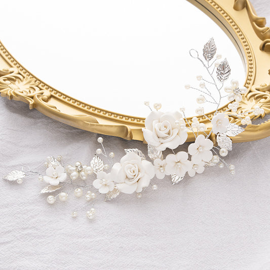 Ladies' Wedding Flower Vine Pearl Hair Band